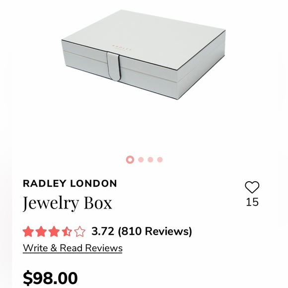 🔥🆕Radley London: Jewelry Storage Box Cream🔥 - Picture 3 of 8